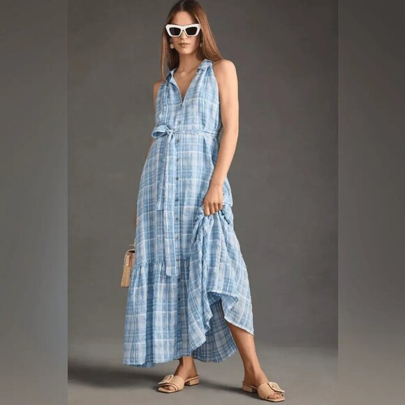 031 By Anthropologie Sleeveless Buttondown Shirt Dress Size XXS